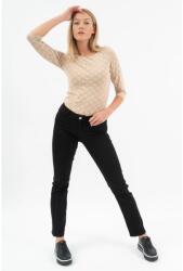 BUDMIL Egyenes szárú farmernadrág Női 32 fekete 20480121-002252-3200