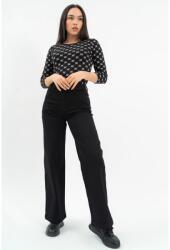 BUDMIL Bő szárú Farmernadrág Női 28 fekete 20480122-002252-2800