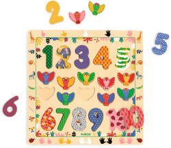 1-10-ig formabeillesztő - Fajáték - Puzzle 1 - 10 - DJ01809