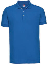 Russell Europe Férfi galléros póló rövid ujjú Russell Europe Men's Stretch Polo - 3XL, Azur kék