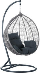 TEMPO KONDELA Függőfotel, szürke, NOLEO