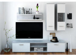 TEMPO KONDELA Nappali szekrénysor, beton/fehér, WAW NEW - pepita