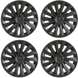 HubCap, illeszkedik a Tesla Model 3-hoz, 18 hüvelykes teljes felni burkolat, matt fekete