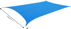 Kültéri árnyékos vitorla, UV-álló, tartós kivitel, kék