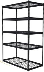  Garázspolcok, nagy teherbírású fém, állítható tárolási megoldás, 122x61x180cm