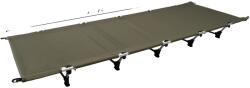  Kempingágy, hordozható kivitel, könnyűszerkezetes, hadseregzöld