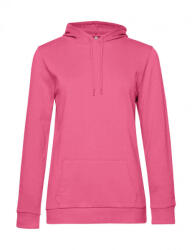 B&C Collection Női kapucnis hosszú ujjú pulóver B and C #Hoodie /women French Terry L, Rózsaszín Fizz