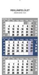REALSYSTEM 2026 6061 12lapos kék speditőrnaptár (6061-40) - officedepot