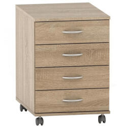 TEMPO KONDELA FIókos elem zárral, tölgy sonoma, TEMPO ASISTENT NEW 015