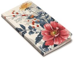 REALSYSTEM 2026 Flexi 5811-87 floral álló zsebnaptár (5811-87) - officedepot