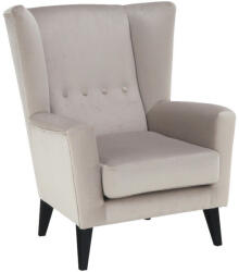 TEMPO KONDELA Fotel-füles, bézs/fekete, RODEZA