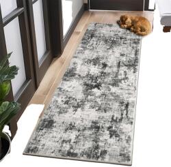  Futószőnyeg, geometrikus minta, csúszásgátló hátlap, C stílus, 60x230 cm