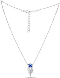  Ezüst Nyaklánc Ausztrál Kék Zafírral és Fehér Topázzal, Y61734