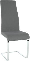 TEMPO KONDELA Étkezőszék, szövet sötétszürke/króm, AMINA