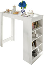 Tempo Bárpult, fehér, 117x57 cm, AUSTEN - pepita