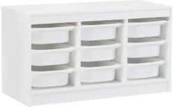 Tempo Rendszerező tárolódobozokkal, fehér, TRIMAL