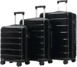  Csomagkészlet, tartós anyag, TSA biztonsági zár, fekete