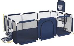  Babajáróka, biztonsági kerítés gyerekeknek, babalabda-medence, kék 2 gól