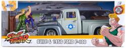 Jada Toys Set de joacă Jada Toys - Street Fighter, Ford Pickup 1956, cu figurină, 1: 24 (9334373314R00) Figurina