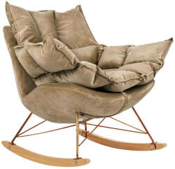 King Home Fotel bujany SWING VELVET khaki (KH1301100129)