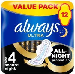 Always Șervețel sanitar cu aripi Always Ultra Secure Night 12pcs (10FC010091) - pepita