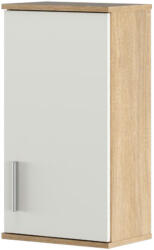 Tempo Faliszekrény, sonoma tölgy/matt fehér LESSY NEW 04