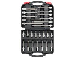 TOYA Bit dugókulcs készlet 26 részes 1/2" SPLINE (YT-77542) (YT-77542) - fetis