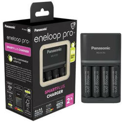  Elemtöltő, AA/AAA, 4x2500 mAh AA, gyorstöltő, PANASONIC " Eneloop Pro"