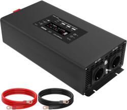 Datouboss Pure Sine Wave Inverter, 2000W folyamatos teljesítmény, 4000W csúcsteljesítmény, kettős kimenetek, EU Inverter 2000W, 24 V -os, 220-240V