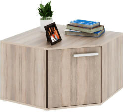 TEMPO KONDELA Szekrény, DTD laminált, tölgy sonoma, DUNAJ TYP14 - pepita