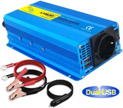  Teljesítmény inverter, 1000W folyamatos teljesítmény, tiszta szinuszos kimenet, 2000W-12V-220V