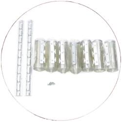  Ajtófüggöny, PVC anyag, minden szalag mérete: 2m x 18cm, teljes szélesség: 1, 05m, rögzítés típusa: fúrásra szerelhető, csomag mérete: 54 cm x 16 cm x 15 cm