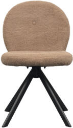 TEMPO KONDELA Étkezőszék, világosbarna/fekete, RODIA - pepita