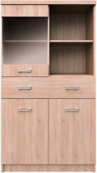 Tempo Vitrin 2D1W1S/80, sonoma tölgy, TOPTY TYP 34