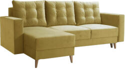 Tempo Kinyitható ülőgarnitúra, sárga, balos, BLEKY ROH