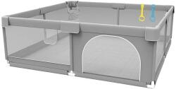  Járóka, Gyermekbiztonsági sorompó, Easy Clean Design, világosszürke150200