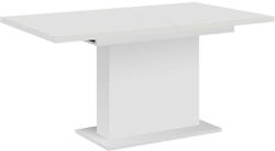 TEMPO KONDELA Kihúzható étkezőasztal, fehér, 160-200x90 cm, BOBA - pepita