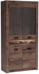 Tempo Vitrines szekrény, kőris sötét, INFINITY I-03