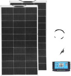  Napelem, nagy hatékonyságú, rugalmas kialakítás, 12V 200W szolárkészlet