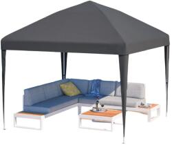  Pop-up pavilon, állítható magasságú, homokzsákokat és hordtáskát tartalmaz, 3x3M fekete