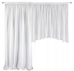 Eurofirany Szalagra kész függöny, fehér, 400x145cm, poliészter (353xxx)