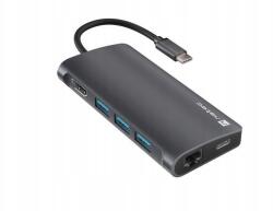 NATEC Usb dokkoló állomás Natec Fowler 2 V2 Multiport Usb-c -> Usb Hub 3.0 3x, (NMP-2162)
