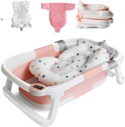  Babakád, Összecsukható kivitel, Beépített hőmérő, B Pink