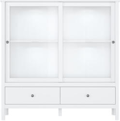 Tempo Alacsony vitrin 2W2S, fehér, OLJE