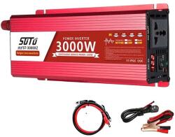  Inverter, tiszta szinuszhullám -forma, LCD képernyő, 3000W DigitalDisplay, 12 V -os, 220V-240V 50Hz