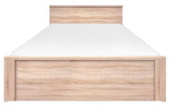 TEMPO KONDELA Ágy 160, sonoma tölgy, TOPTY TYP 45