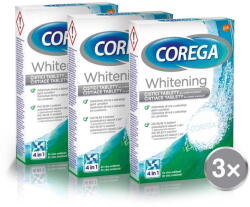 Corega Whitening Antibakteriális tabletta protézisek tisztításához 30db (8596149005805)