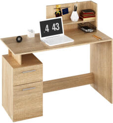 TEMPO KONDELA Számítógépasztal, sonoma tölgy, PLATON NEW - pepita