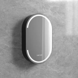 Welland Venaria 2in1 LED tükör beépített tároló szekrénnyel - fényerő + színhőfok állítás + páramentesítő + óra - 50 x 80 cm