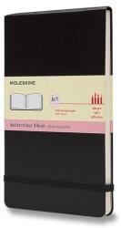 Moleskine vázlatfüzet, akvarell album, fekete, L (ARTMM804)